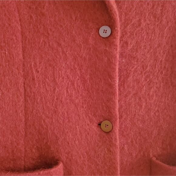 NWOT Josephine Chaus Burnt Orange Mohair Jacket, Sz 12 - Picture 2 of 8